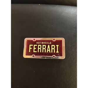 Hot Wheels‎ 1988 Park 'N Plates Ferrari Testarossa  License Plate Garage 80s Toy